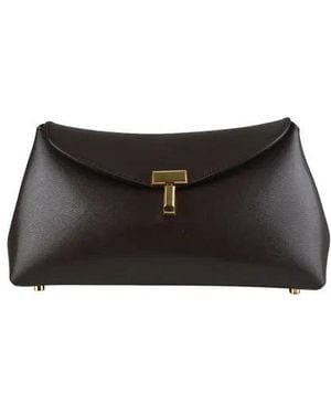TOTEME Mini T Lock Clutch - White