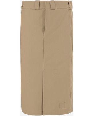 Maison Margiela Cotton Blend falda midi - Neutro