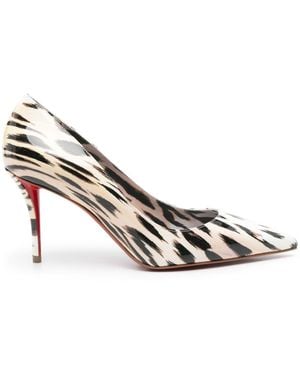 Christian Louboutin Miss Z Leather Pumps - White