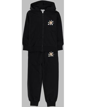 Moschino Hooded Tracksuit - Black