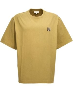 Maison Kitsuné Maglietta "Bold Fox Head" - Giallo