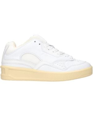 Jil Sander Sneakers, Leather/Ecru - White