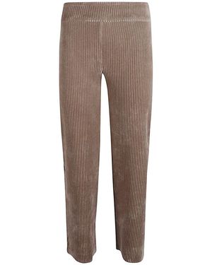 Avenue Montaigne Corduroy beschnittene Hosen - Braun