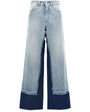 MM6 by Maison Margiela Jeans With Vintage Effect - Blue