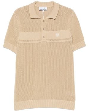 Sergio Tacchini Sabino Knit Ss Polo - Natural