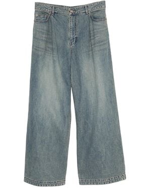 Juun.J Wide Leg Denim Trousers - Blue