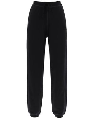 Ganni Jogger in Cotton French Terry - Schwarz