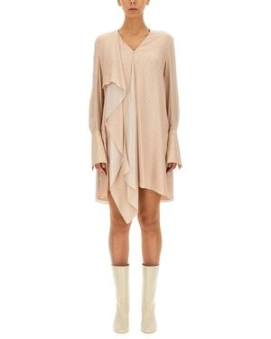 Fendi Crepe Dress - Natural