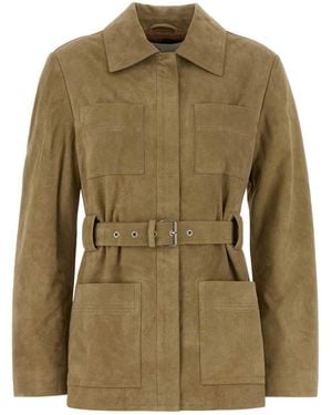 Tory Burch Giacca Suede - Green