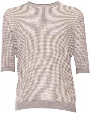 Ballantyne Kurzarm-Pillover - Mehrfarbig