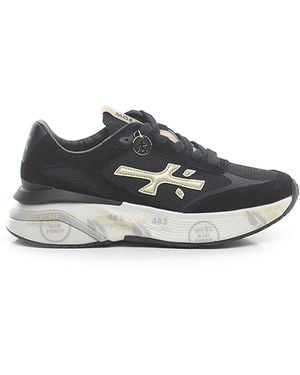 Premiata Baskets de noires - Blanc