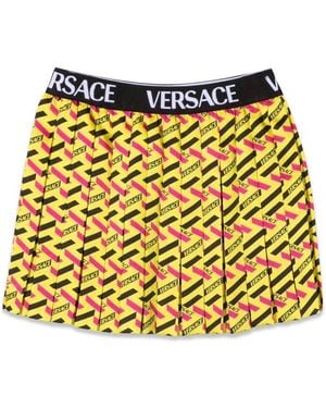 Versace Skirt Twill Monogram + Elastico Logo - Yellow