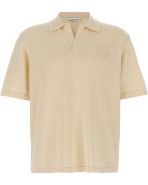 Maison Kitsuné 'Bold Fox Head' Polo Shirt - Natural