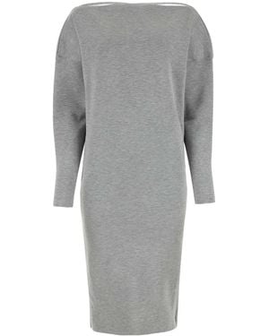 Gucci Round Neck Dress - Grey