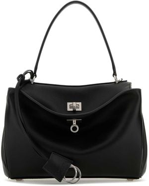Balenciaga Leather Small Rodeo Handbag - Black