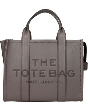 Marc Jacobs Handbags The Tote Bag Leather/Cement - Grey