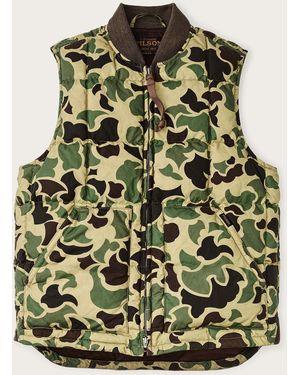 Filson Waxed Down Vest - Green