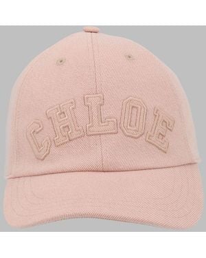 Chloé Baseball Cap Cotton Hat - Pink