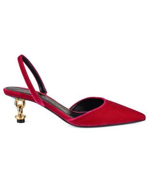 Tom Ford Velvet Chain Pumps - Rot