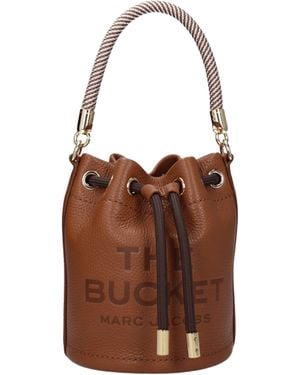 Marc Jacobs Hand Bags The Bucket Bag Leather/Argan Oil - Brown