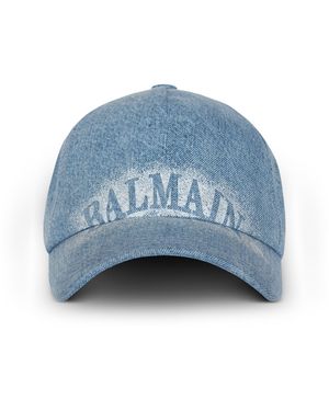 Balmain Denim Cap - Blue