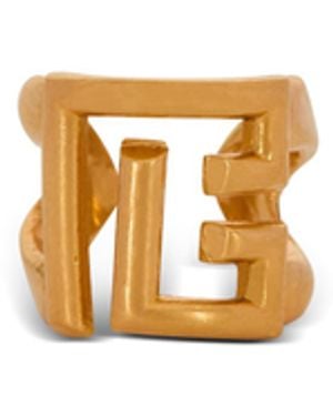 Balmain Brass Sync Pb Ring - White
