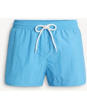 Balmain Embroidered Swim Shorts - Blue