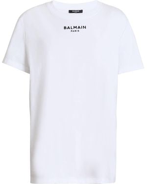 Balmain Embroidered Paris T-Shirt - White