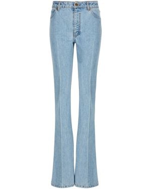 Balmain Denim High-Waisted Jeans - Blue