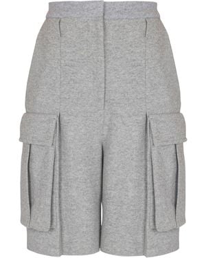 Balmain Wool Bermuda Shorts - Grey