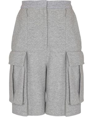 Balmain Wool Bermuda Shorts - Grey