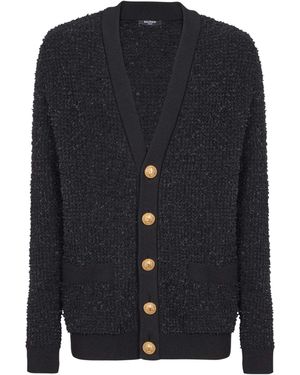 Balmain Buttoned Cardigan - Blue