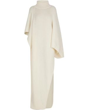Balmain Asymmetric Knit Cape - White