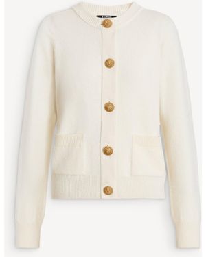 Balmain Cashmere Cardigan - White