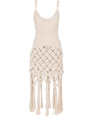 Balmain Crochet Dress - White