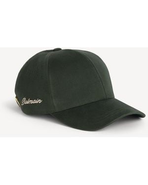Balmain Washed Cotton Cap - Green