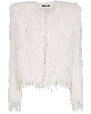 Balmain Fringed Jacket - White