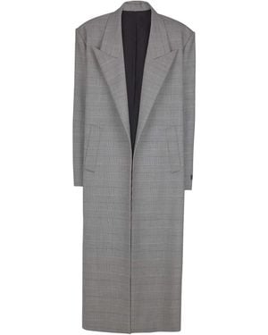 Balmain Oversized Coat - Gray