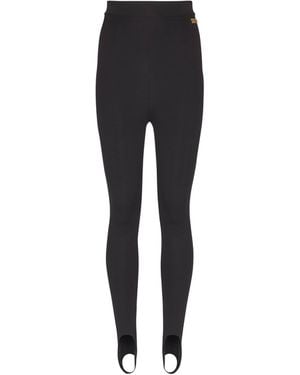 Balmain Jersey Stirrup Leggings - Black