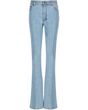 Balmain Denim High-Waisted Jeans - Blue