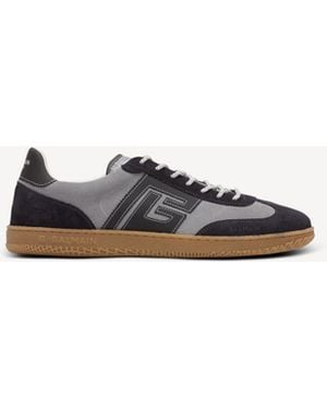 Balmain Suede Swan Trainers - Grey