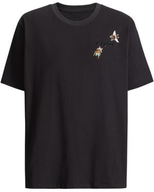 Balmain Embroidered Insect T-Shirt - Black