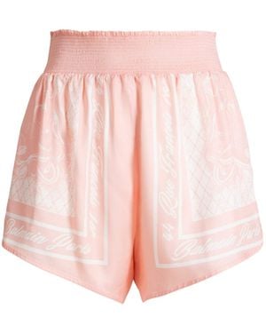 Balmain Printed Foulard Pajama Shorts - Pink