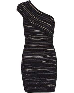 Balmain Asymmetrical Dress - Black