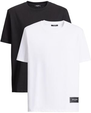 Balmain Pack Of 2 Vintage T-Shirts - Black