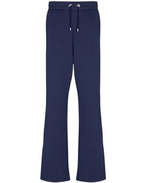 Balmain Cotton Jogging Bottoms - Blue