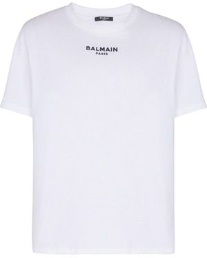 Balmain Embroidered Paris T-Shirt - White