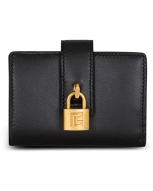 Balmain Pulse Leather Purse - Black