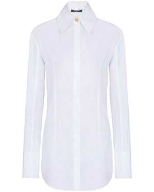 Balmain Cotton Poplin Shirt - White