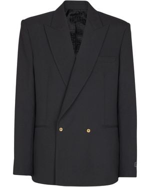 Balmain Wool 2-Buttons Blazer - Black